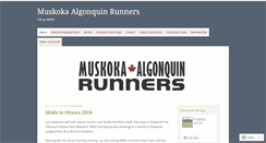 Desktop Screenshot of muskokaalgonquinrunners.com